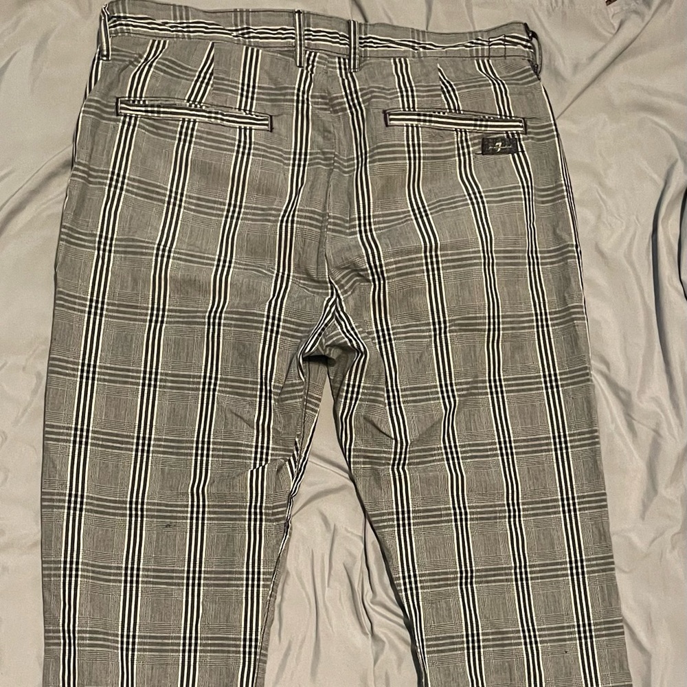 For All Mankind cotton, Glen Plaid, pants, size 32x30.